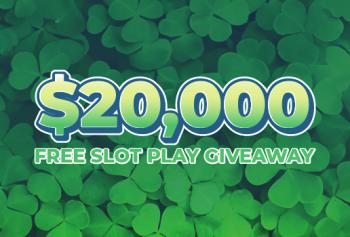 20k Free Slot Play Giveaway